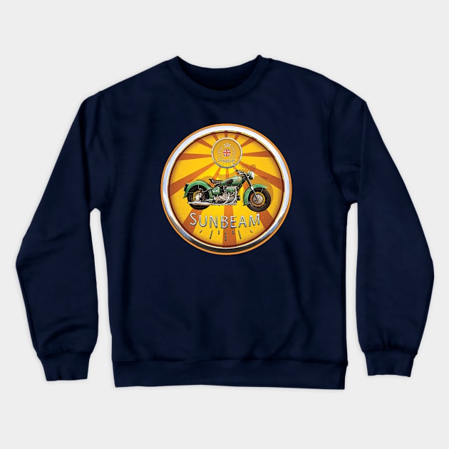 Sunbeam Motorcycles Crewneck Sweatshirt by Midcenturydave